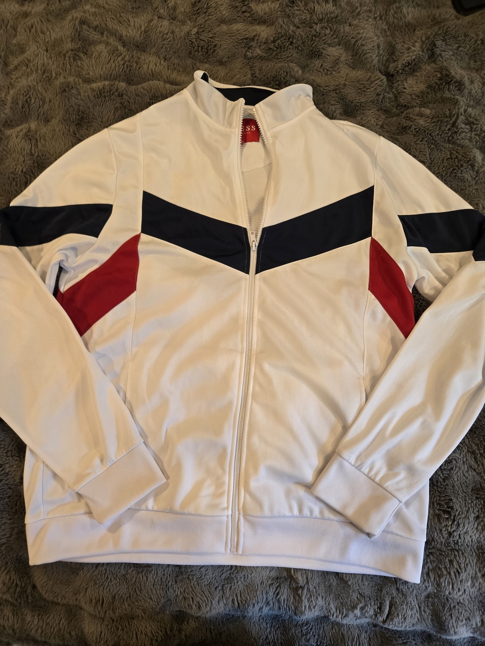 Guess Men’s White Track Jacket XL